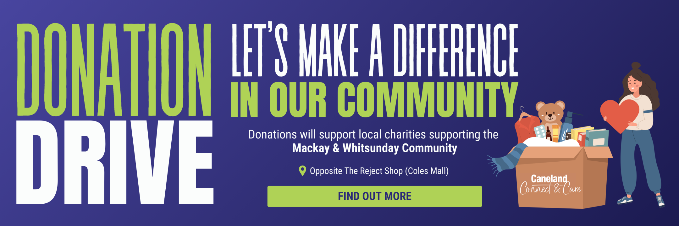 Community Donation Station - Website Banner (1200 x 400px)